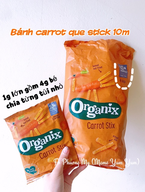 Date 8,10/2022 Bánh snack 𝒉𝒖̛̃𝒖 𝒄𝒐̛ Organix cho bé 10 tháng của Anh