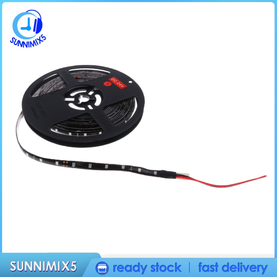 Dây Đèn Led 300 Bóng DC 24V Dài 5M Ánh Sáng Trắng Dễ Lắp Đặt Cho Xe Hơi / Xe Tải