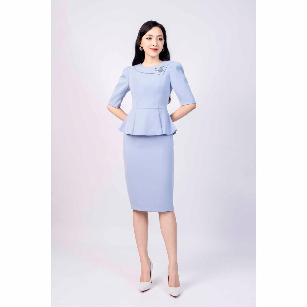 Set bộ cổ tròn đính hạt MMOutfit M-SB080421061