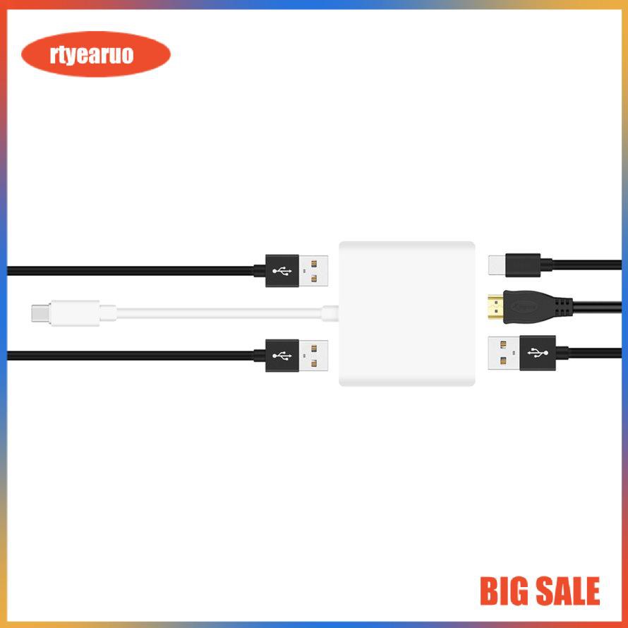 Type-C Hub USB C To Multi USB3.0 HDMI / VGA / RJ45 / TF Splitter PD Charger