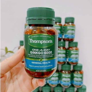 Bổ não Thompson's Ginkgo Biloba 6000mg - Lọ 60 viên