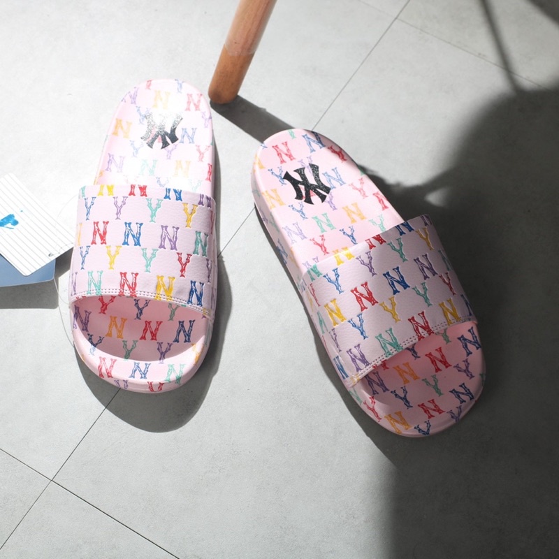 Dép MLB quai ngang mono 3 màu nam nữ