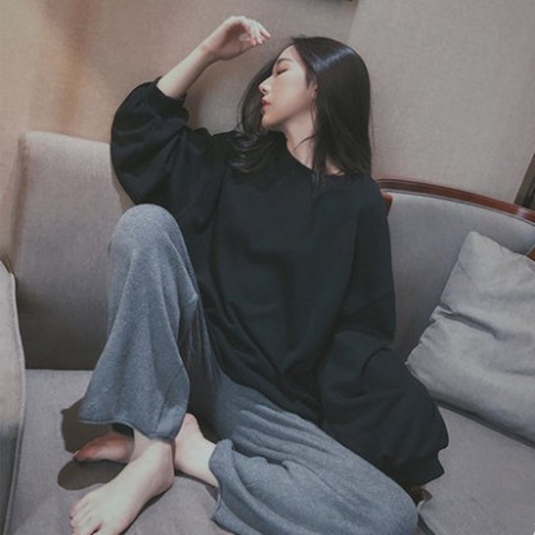 Bộ Đồ Ngủ Nữ Pijama Quần Áo Mặc Ở Nhà Dài Tay Vải Co Giãn 4 Chiều Mùa Xuân Thu Đông Kiểu Hàn Quốc Kute BĐN131