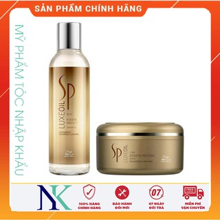 Combo gội hấp sp luxe oil phục hồi tóc hư tổn 200ml