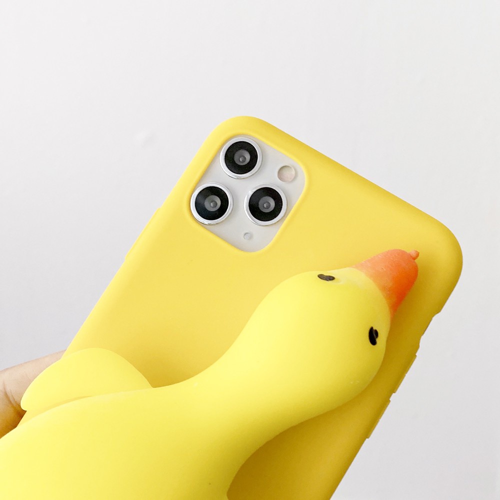 Ốp Điện Thoại TPU Mềm Có Giá Đỡ Hình Vịt Cho Samsung Galaxy Note 8 9 10 Plus 20 Ultra 10 Lite S9 S10 S23 Ultra Plus FE