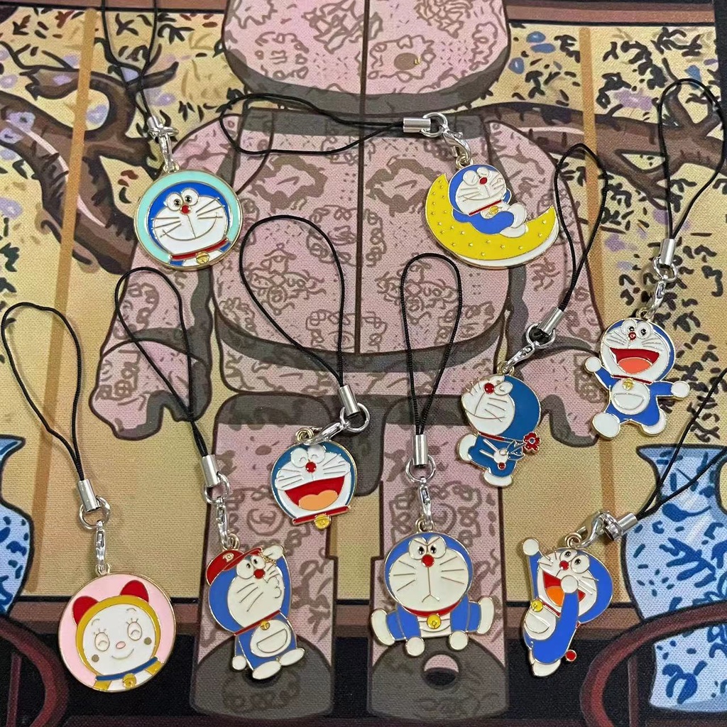 Móc Khóa Điện Thoại Bằng Hợp Kim Họa Tiết Doraemon Dễ Thương