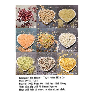 9 LOẠI HẠT HỮU CƠ CHO BÉ/ ăn dặm/ lẻ 100g/ Organic