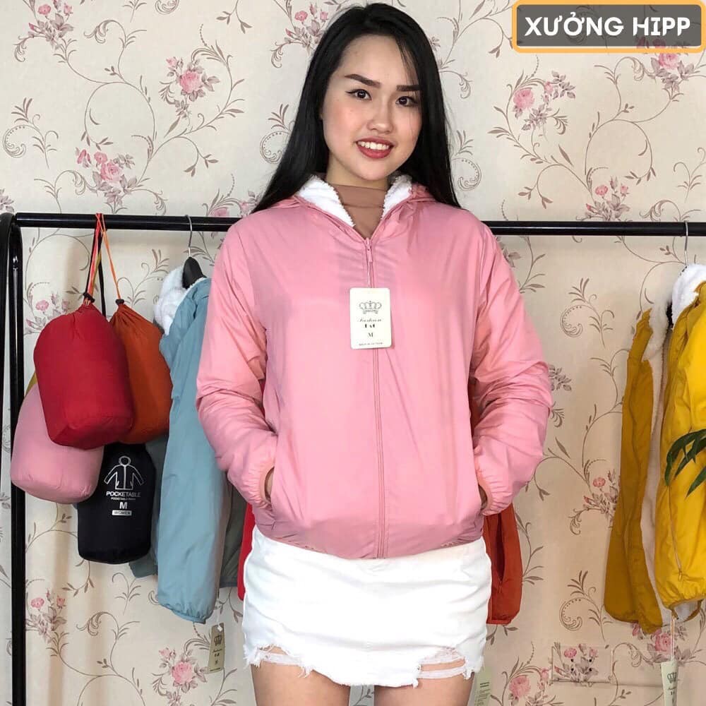 Áo khoác gió lông cừu (siêu sale)