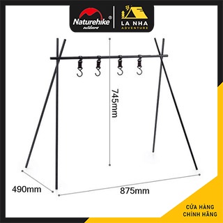 Giá treo đồ đã bao gồm 4 móc treo Naturehike NH19BJ082 (NH19PJ082), cam kết hàng chính hãng, đúng mô tả