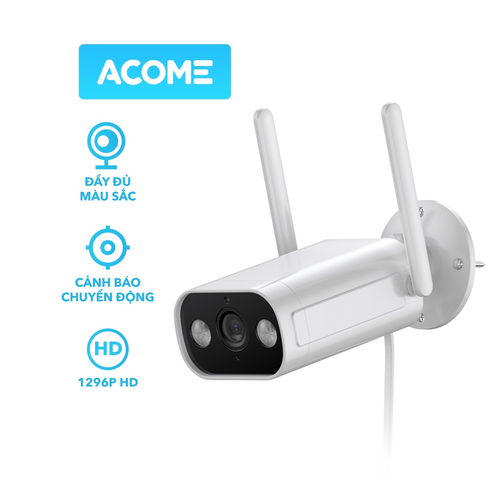 Camera Thông Minh ACOME APC31 Ngoài Trời Chất Lượng Full HD Sắc Nét Đàm Thoại 2 Chiều BẢo Hành 12 Tháng