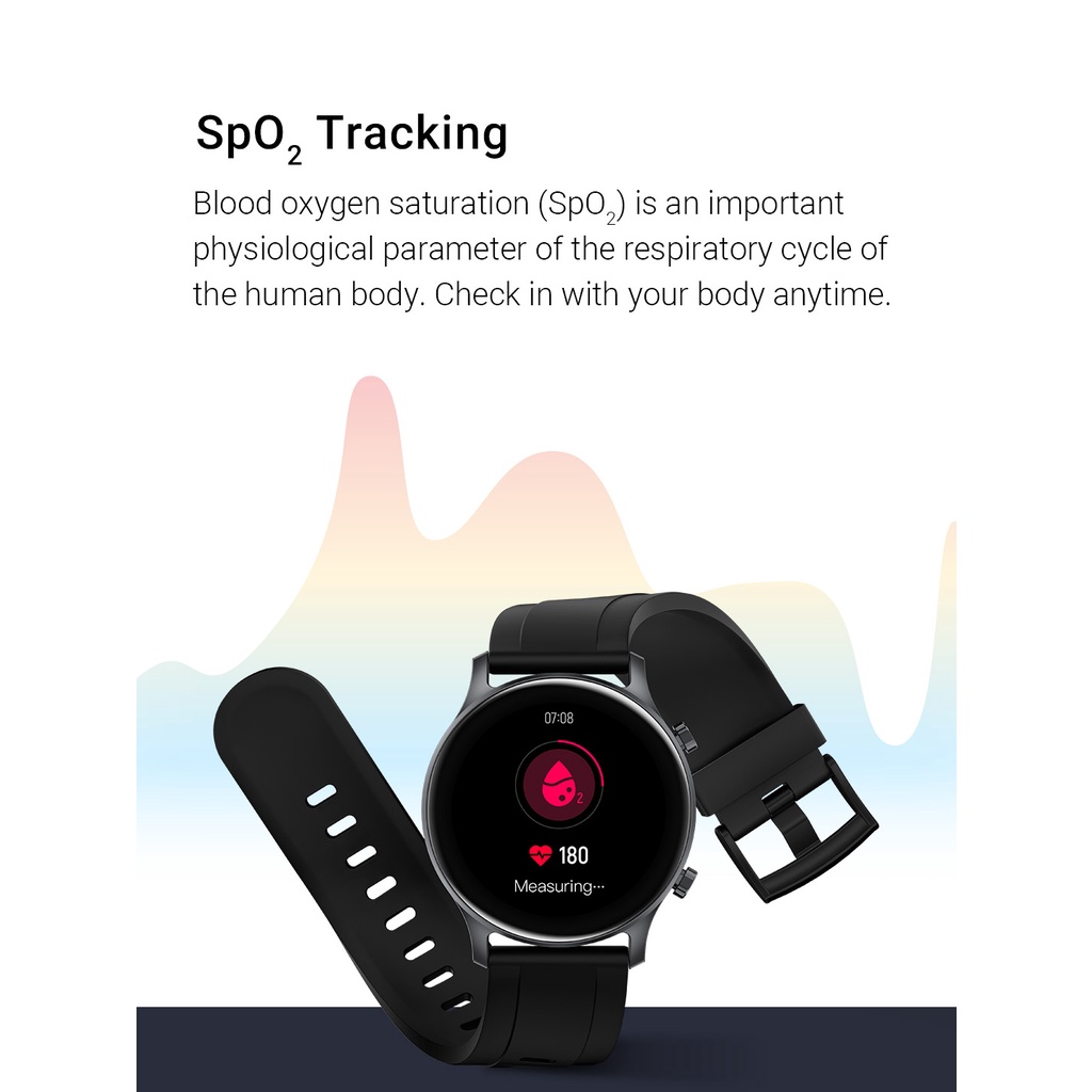 Đồng Hồ Thông Minh Haylou RS3 LS04 Màn Hình Oled GPS 5ATM Chống Thấm Nước Có Kết Nối Bluetooth 5.0