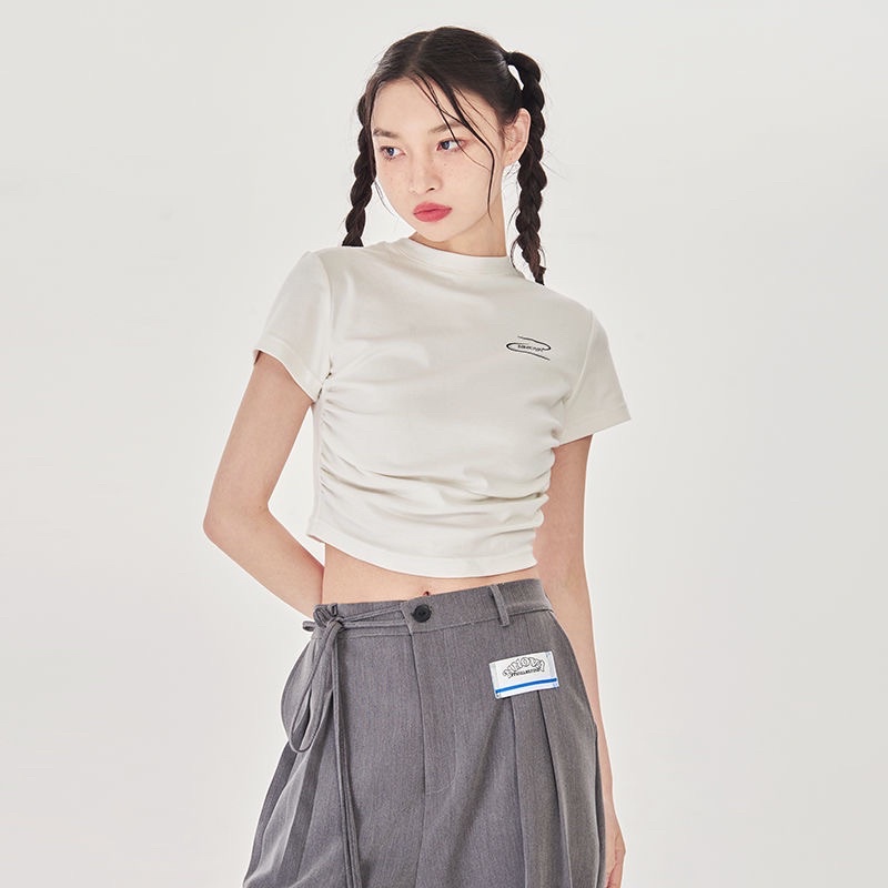 Áo thun croptop tocjean mix đồ xinh