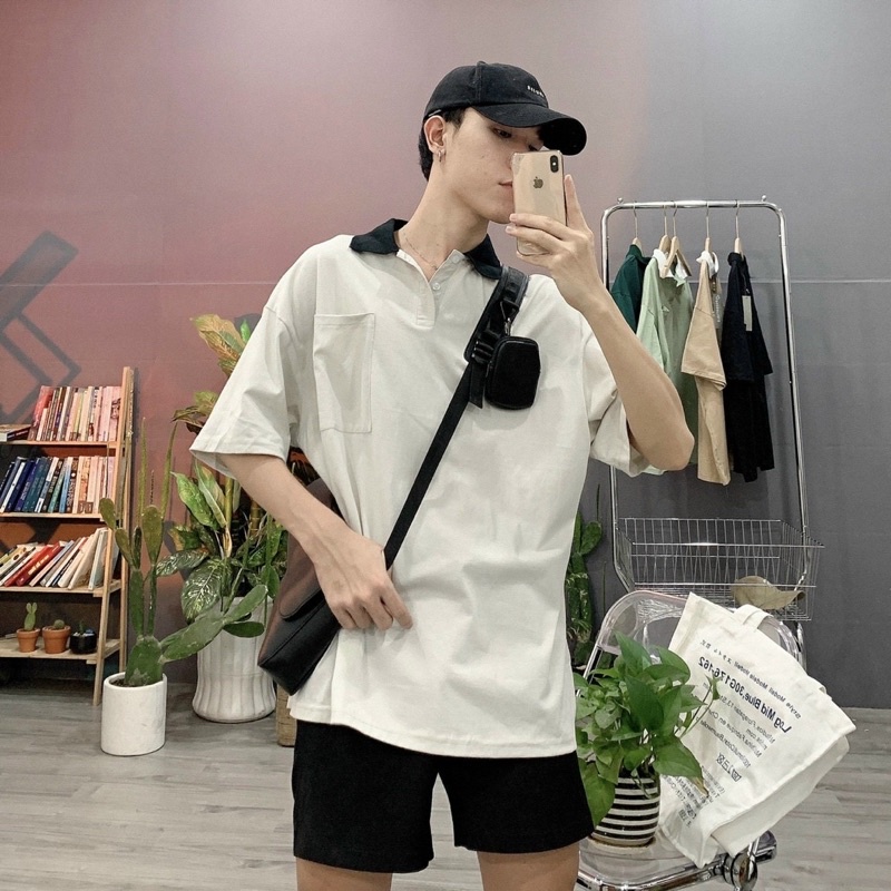 ÁO THUN POLO TRƠN BASIC FORM UNISEX NAM NỮ (kèm ảnh thật)