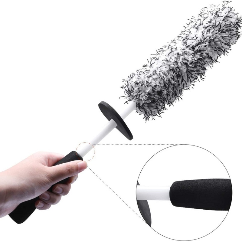 Bàn Chải Sợi Mềm Vệ Sinh Viền Bánh Xe Hơi Nội Thất