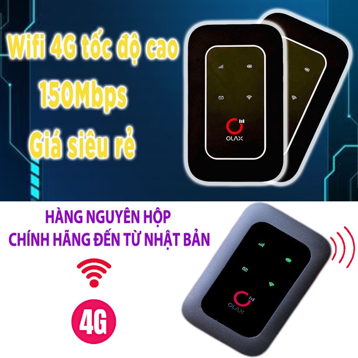 ( GIá Buôn) BỘ PHÁT WIFI OLAX 4G THẾ HỆ MỚI 2021 - Phát Sóng Cực Mạnh - Pin Trâu | BigBuy360 - bigbuy360.vn