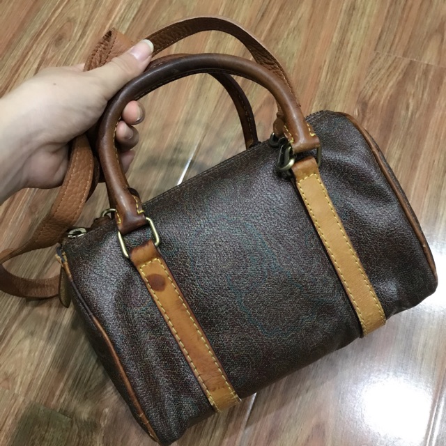 Túi trống da thật 