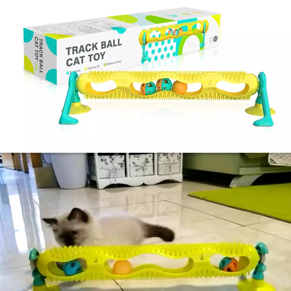 Đồ chơi cho mèo. Hộp banh đa năng vui nhộn  Huấn Luyện Thú Cưng - Tư Duy - Thông Minh Lanh Lợi