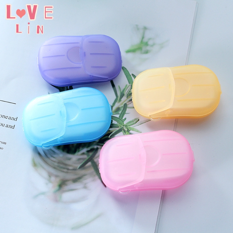 (Hàng Mới Về) Xà Phòng Giấy Mini Dùng Một Lần Tiện Dụng Khi Đi Du Lịch