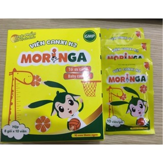 [CHÍNH HÃNG] - Viên Canxi K2 Moringa - Vị Cam - Hộp 8 gói
