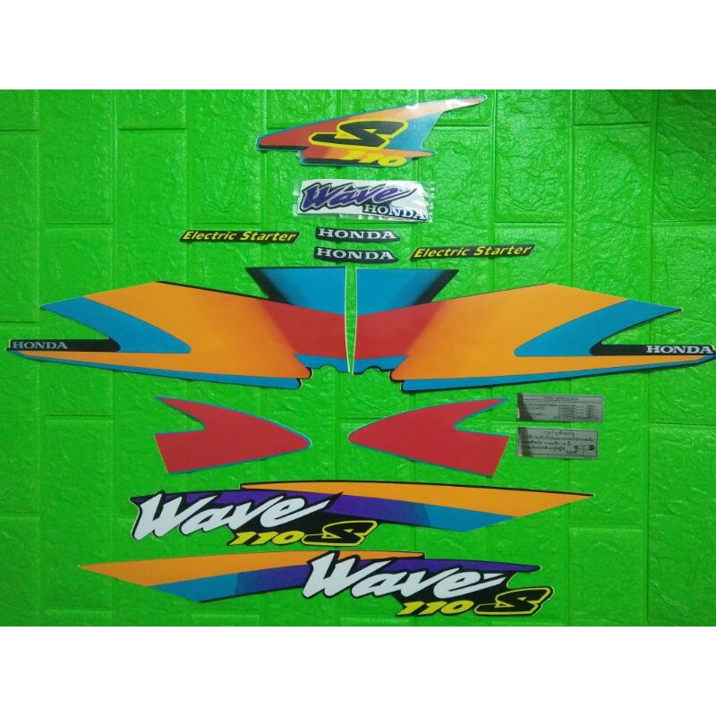 Trọn bộ tem Wavee 2001 Thái màu xanh đen tem 3 lớp New