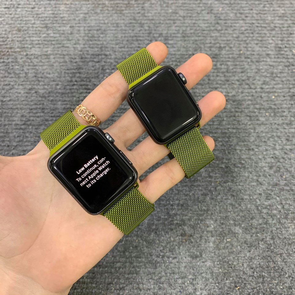 Dây thép màu xanh mới dành cho Apple Watch