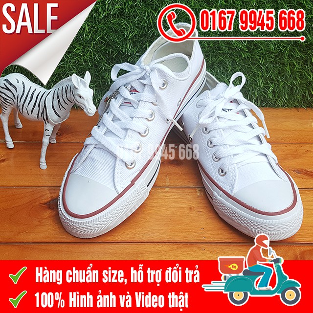 [SALE SỐC] Giày thể thao CV Trắng Cổ Thấp