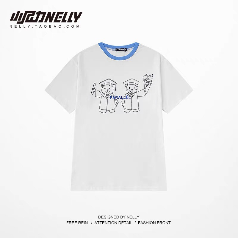 Áo thun cotton ngắn tay Nelly Heybig TNL82
