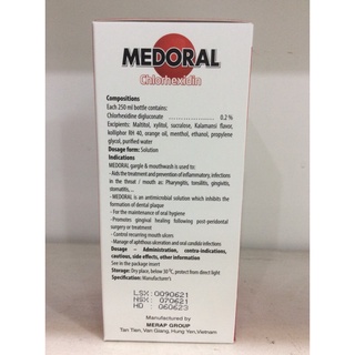 nước súc miệng MEDORAL 250ml