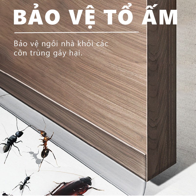 Ron Chặn Cửa, Miếng Chặn Cửa Đi Hơi Máy Lạnh  2 Mét Loại 25 35 45 mm - Thanh Dán Ngăn Bụi Bẩn, Tiếng Ồn