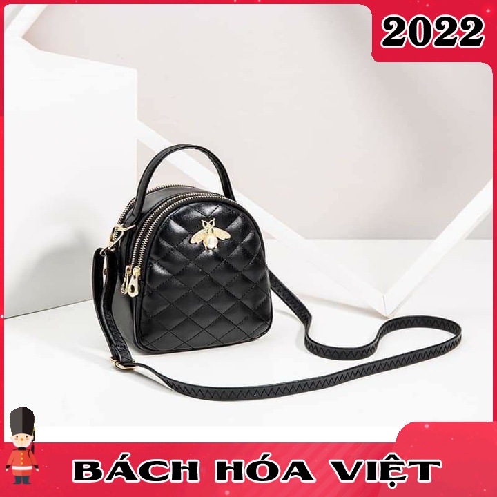 Túi đeo chéo nữ trần trám con ong.Túi xách nữ 3 ngăn siêu hot,phong cách thời trang trẻ k2 T064