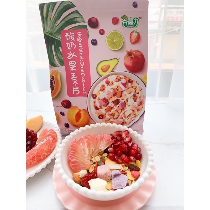 Ngũ cốc yến mạch sữa chua hoa quả cao cấp gói 400g