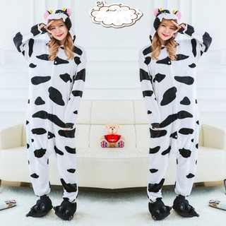 BỘ ĐỒ HÌNH THÚ BÒ SỮA SIZE CHO NAM VÀ NỮ