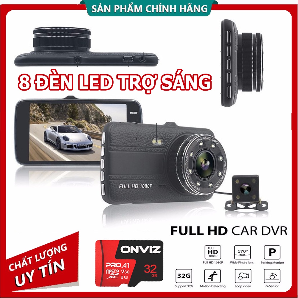 Bộ camera hành trình Ô TÔ Trước sau S14 ( Cam trước 1080P - Cam sau 720P) ống kính kép siêu bền | BigBuy360 - bigbuy360.vn