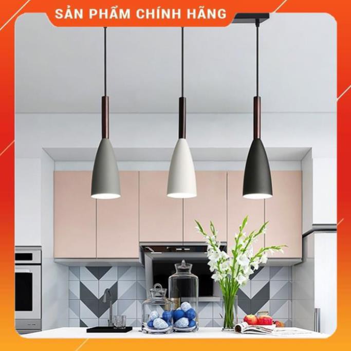 Đèn thả bàn ăn thiết kế đơn giản sang trọng sơn tĩnh điện