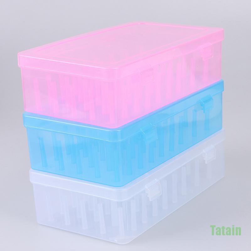 Hộp rỗng bằng nhựa trong suốt đựng cuộn chỉ may thiết kế 42 ngăn bền bỉ tiện dụng