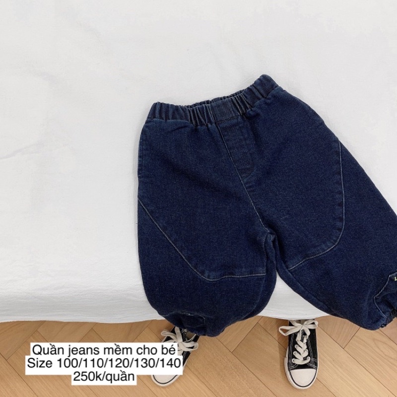 Quần jeans quần bò dáng baggy rộng cho bé