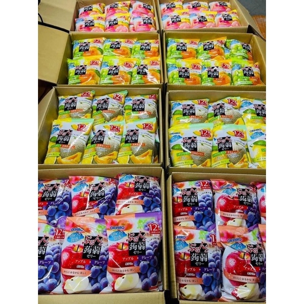 Thạch Hoa Quả Orihiro, Thơm Ngon, Bổ Dưỡng Hương Vị Trái Cây Nhật Bản 240g