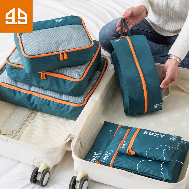 Set 7 túi đựng đồ, phân loại đồ tiện lợi khi mang theo du lịch