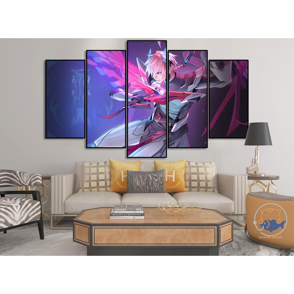 Tranh dán tường decor góc gaming - AOV - Liên Quân mobile - bộ 11