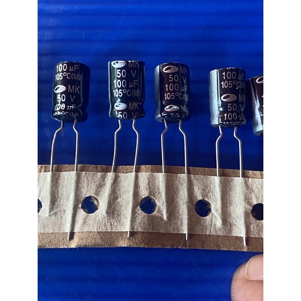 Tụ hóa 50V 100uF 8x12mm hàng mới chính hãng chất lượng cao