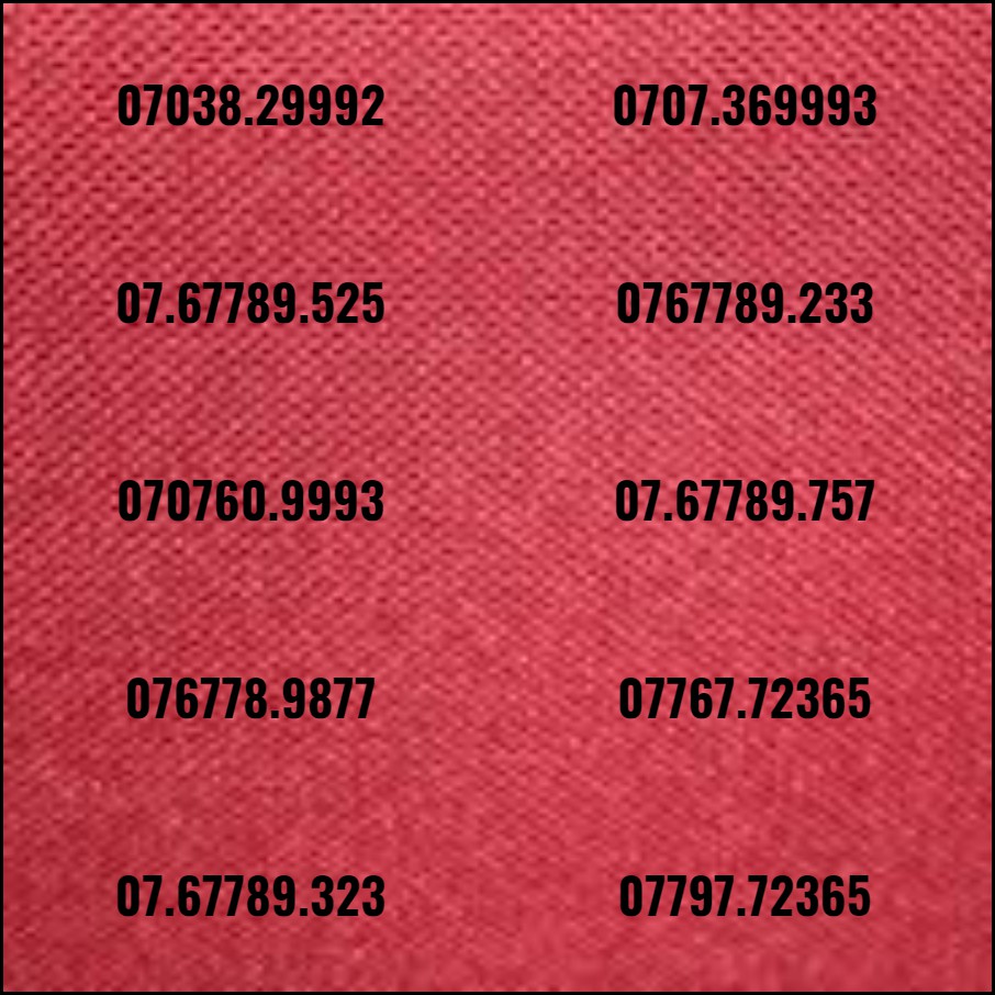 Sim đẹp phong thủy