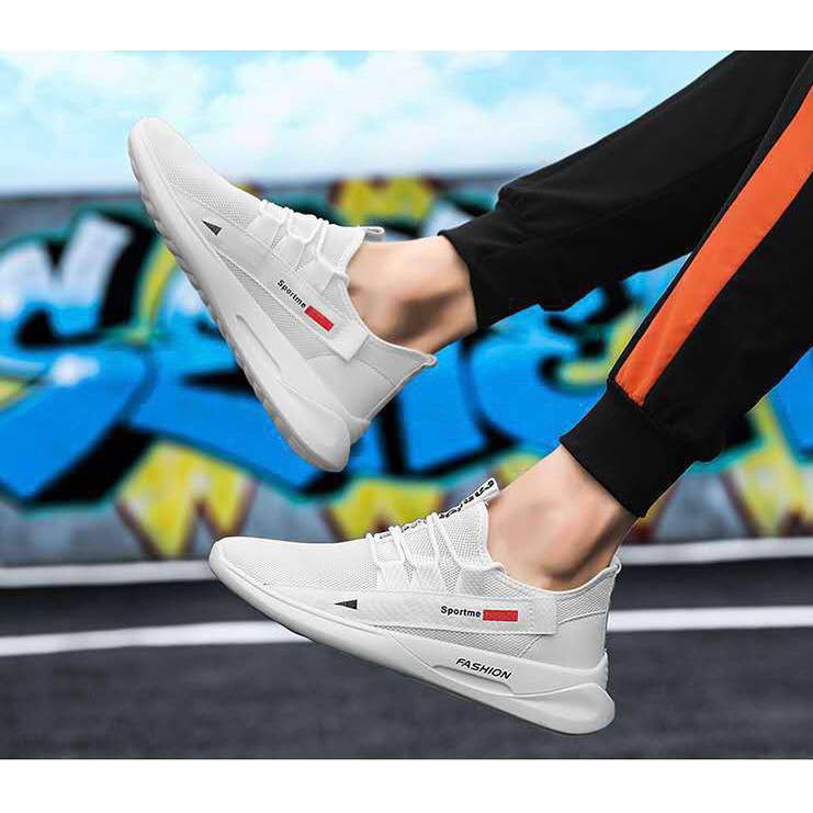Giày thể thao nam sport chất vải thoáng khí, đế mềm phong cách trẻ trung