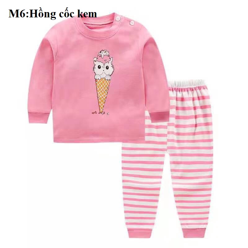 Bộ thu đông Quảng châu cotton loại dầy cho bé trai bé gái