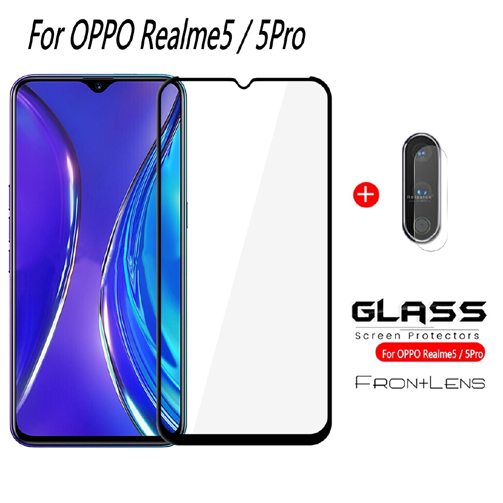 Kính cường lực bảo vệ màn hình và camera cho Oppo A9 2020 A5 2020 Realme 5 Pro F11