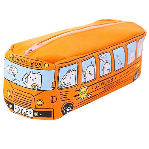 Túi đựng dụng cụ học tập hình xe buýt phong cách Hàn Quốc