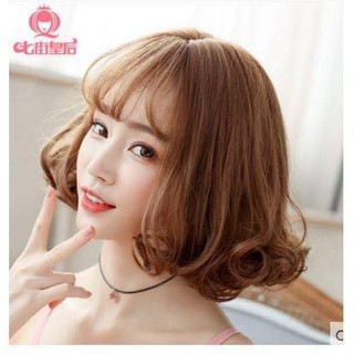 Tóc Bộ cả đầu cao cấp Hàn Quốc dáng xoăn ngắn