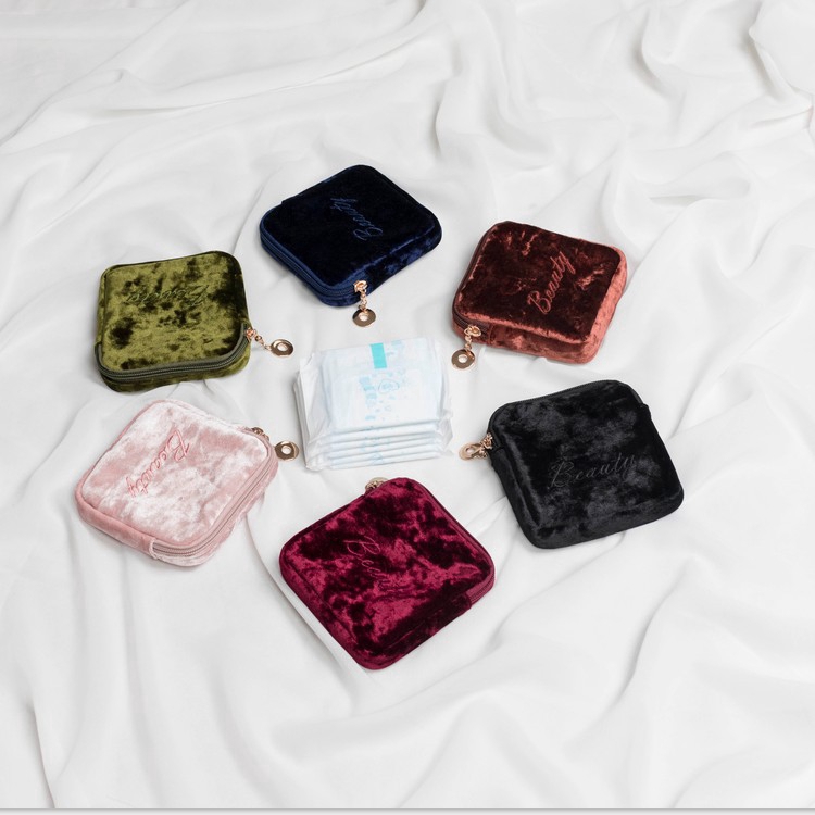 Túi đựng băng vệ sinh thiết kế nhỏ gọn dễ thương tiện dụng