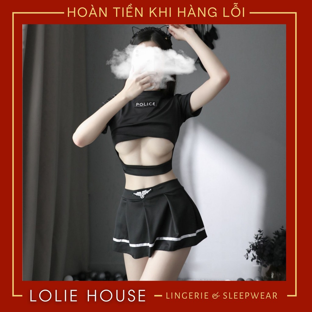 Cosplay cảnh sát sexy gợi cảm - Đồ cosplay sexy cảnh sát LOLIE HOUSE - CP32