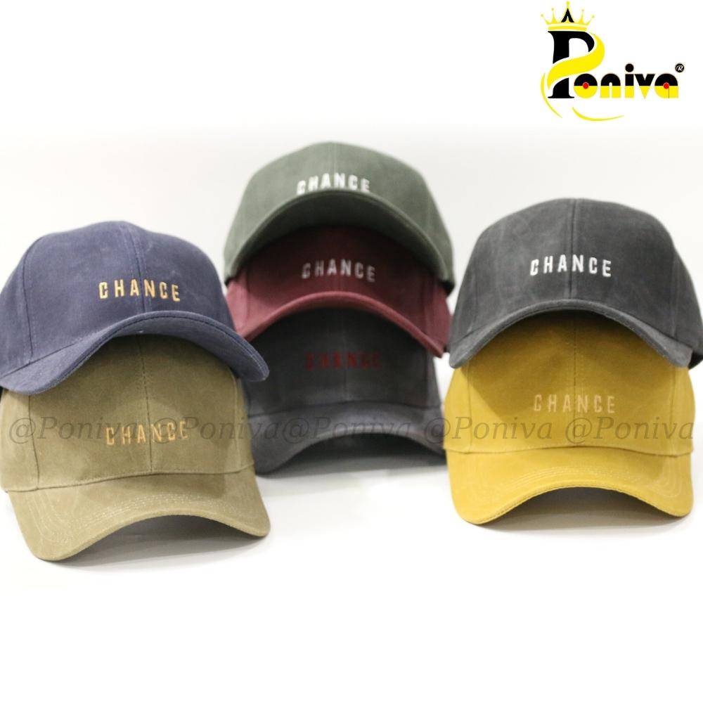 Mũ lưỡi trai ❤️ Nón kết thêu chữ CHANGE chất kaki loang cao cấp form unisex nam nữ phong cách Ulzzang PONIVA siêu hot