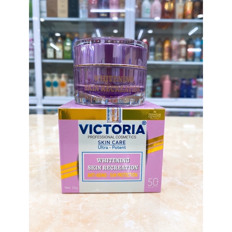 KEM VICTORIA DƯỠNG TRẮNG TÁI TẠO NGỪA NÁM CHỐNG LÃO HOÁ CHỐNG NẮNG 25G